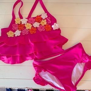 Gymboree floral 2 piece swimsuit